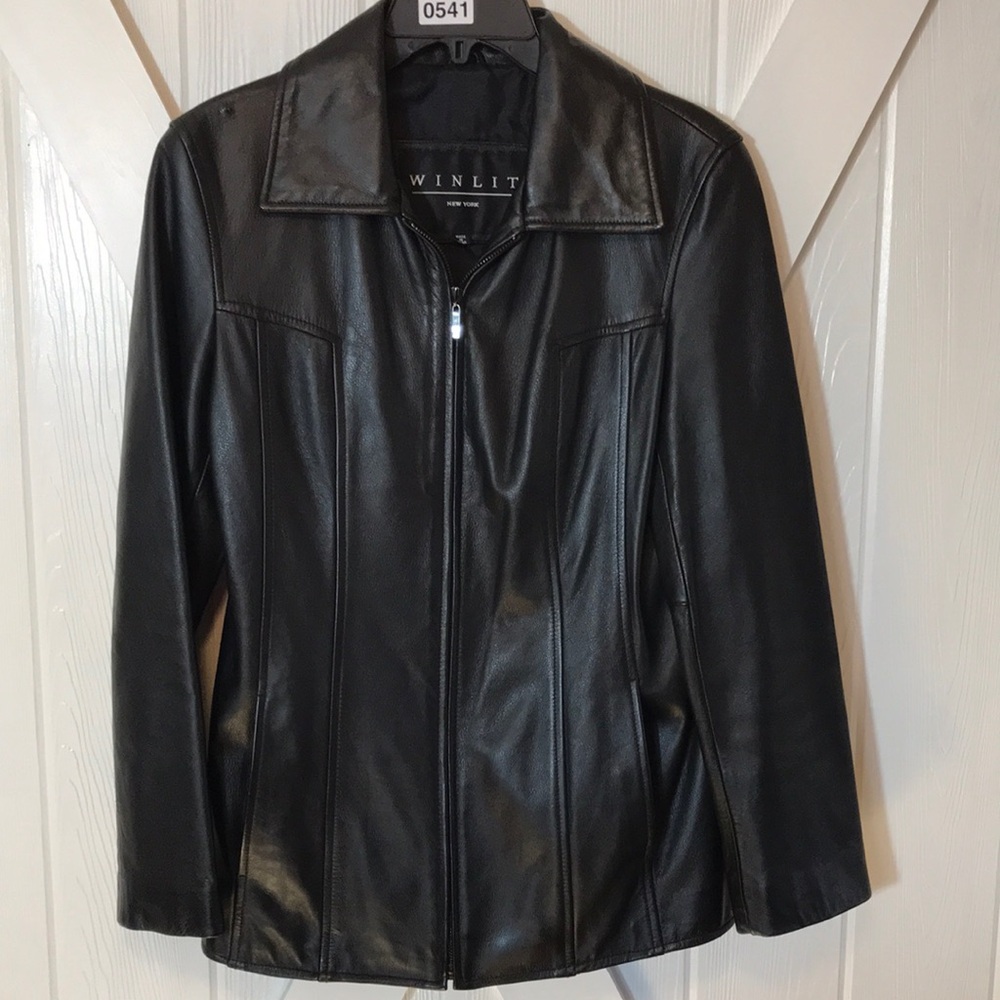 Winlit New York Black Leather Jacket